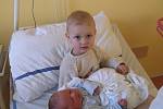 VAŠÍK BIČIŠTĚ  přibyl do rodiny Kateřiny a Luboše Bičišťových 10. února, vážil 4,25 kg a měřil 51 cm. Doma v Železnici už na něho čekala také téměř dvouletá sestřička Maruška, narozená rovněž v jičínské porodnici v březnu roku 2014. 