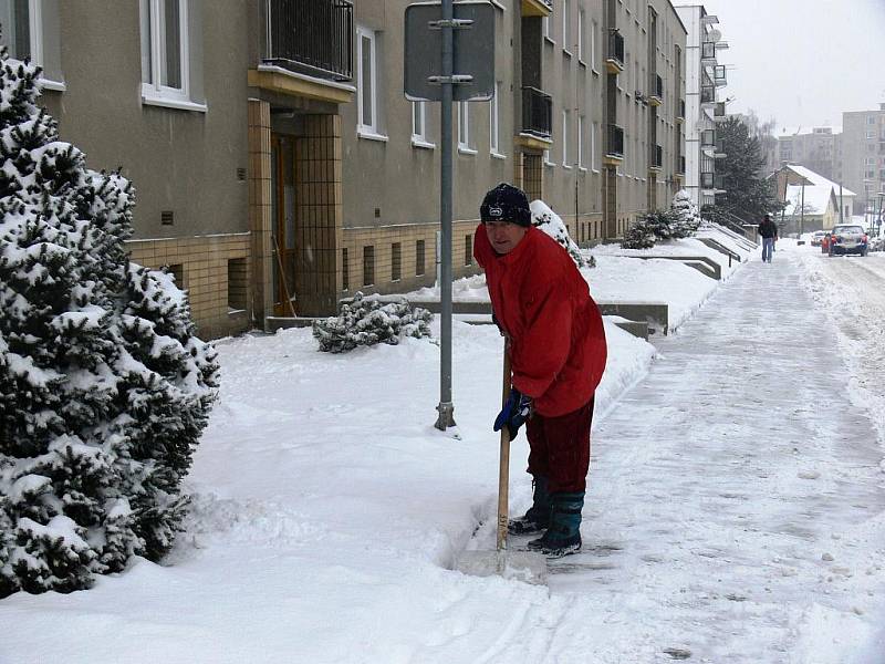 Zasněžený Jičín.