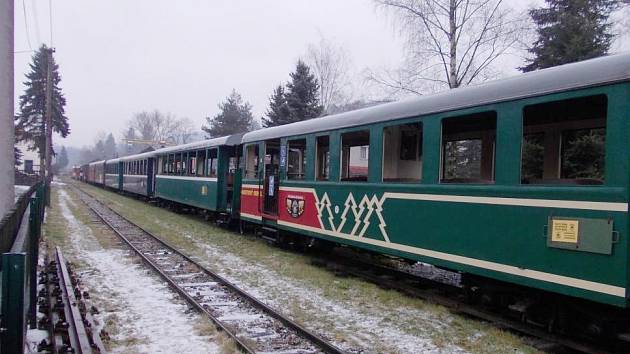 Cesta vlakem po Slovensku.