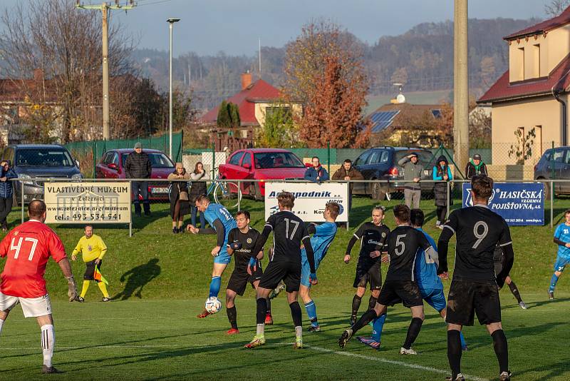 I. A třída - 15. kolo: Železnice - Stěžery 2:0