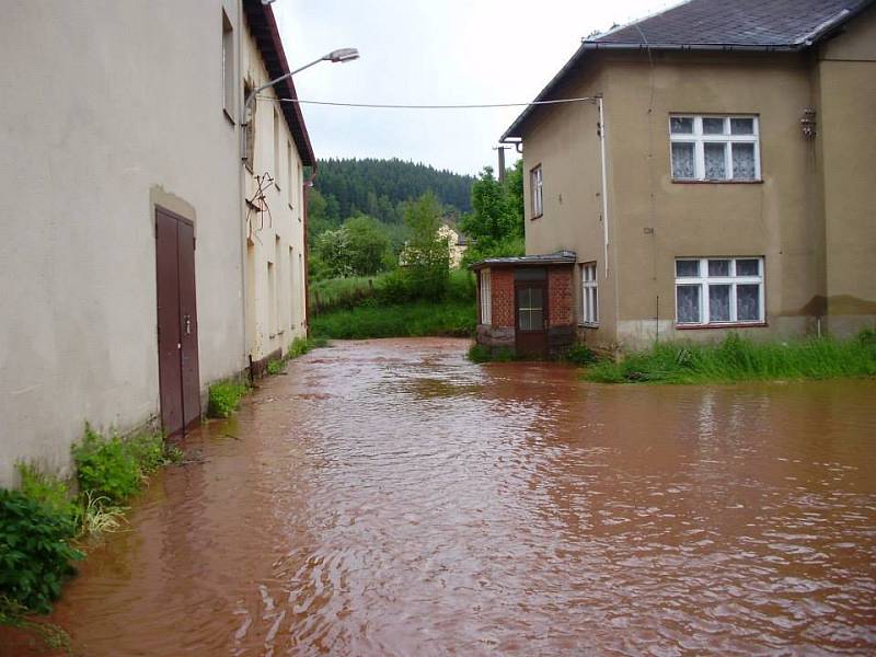 Rozvodněná Rokytka na Staropacku.