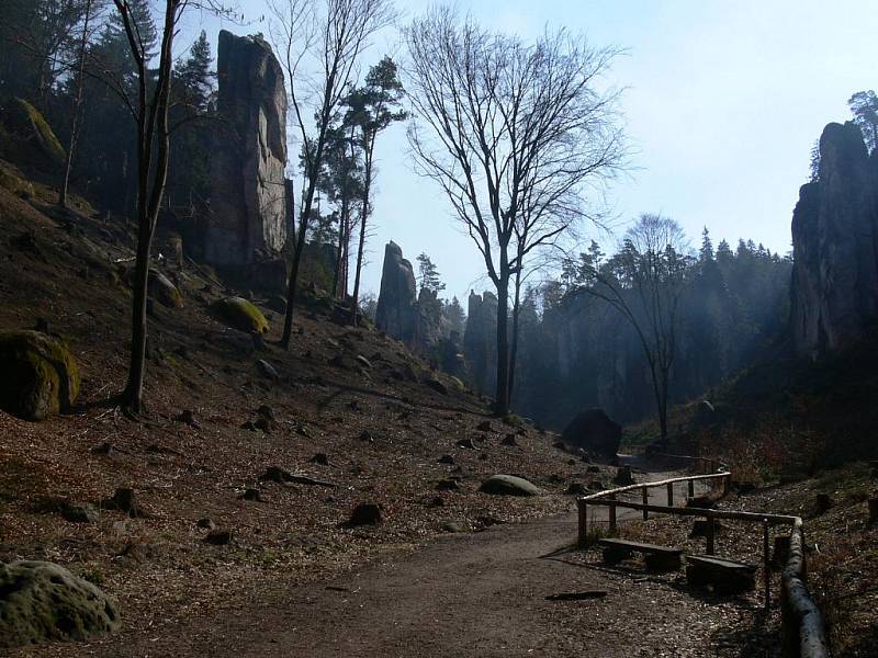 Prachovské skály, březen 2011.