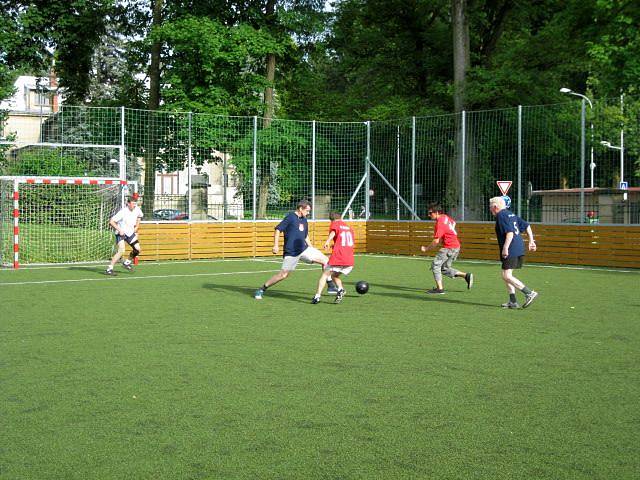 Fotbal hořických radních s klubem Pohoda.