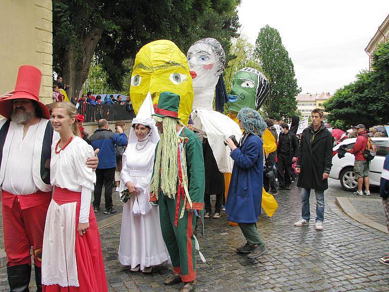 Průvod na festivalu Jičín - město pohádky.