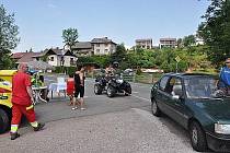 Akce v Čisté u Horek zaměřená na motoristickou veřejnost.