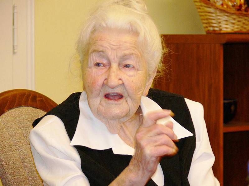 Marie Fišerová z Hořic oslavila 106. narozeniny.