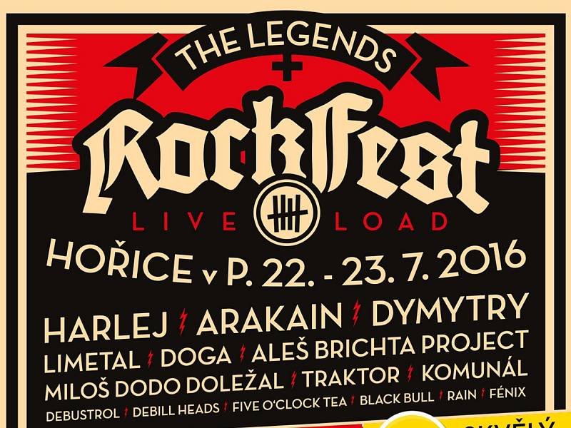 Rockfest v Hořicích - program 2016.