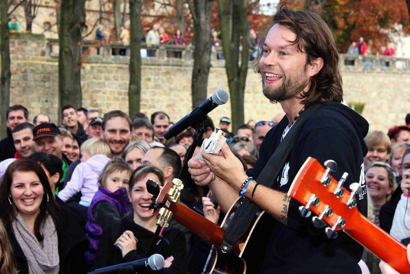 Jičínský koncert Richarda Krajča a skupiny Kryštof.