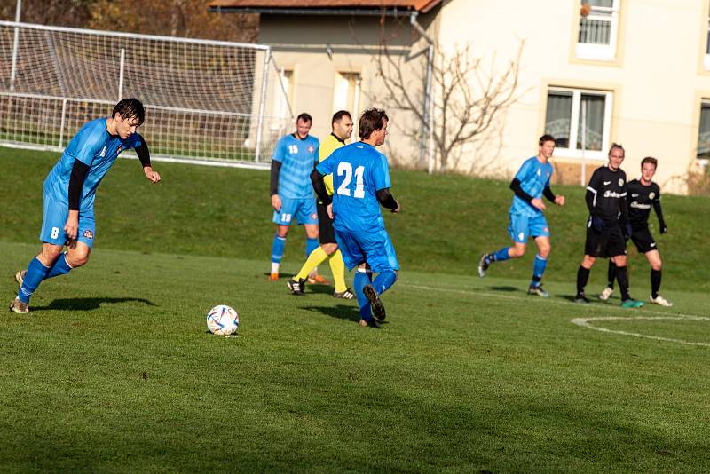 I. A třída - 15. kolo: Železnice - Stěžery 2:0