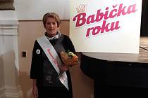 Paní Jaroslava obsadila v krajském kole soutěže Babička roku krásné třetí místo.