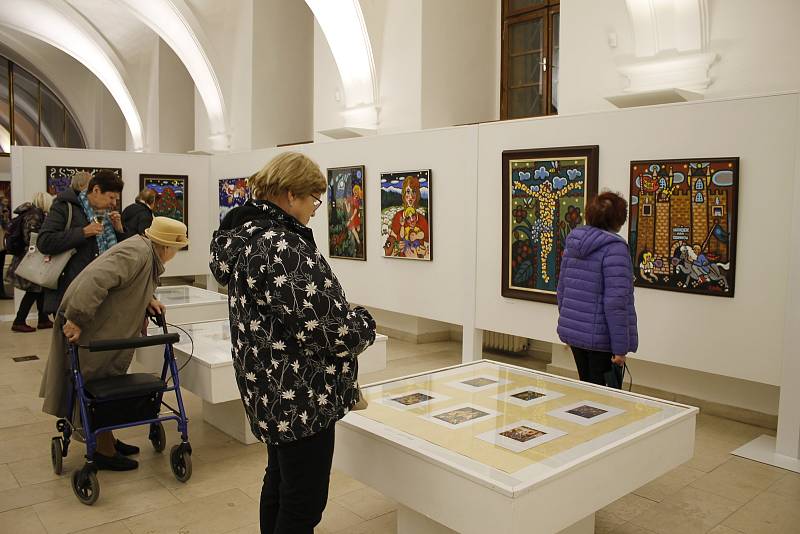 Malíř Břetislav Kužel vystavuje v jičínské galerii.