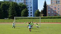 Fotbalový turnaj mateřských škol na jičínském stadionu.