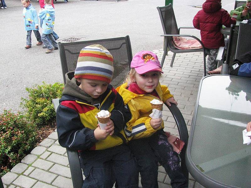 Z výletu dětí ostruženské mateřinky do liberecké ZOO.