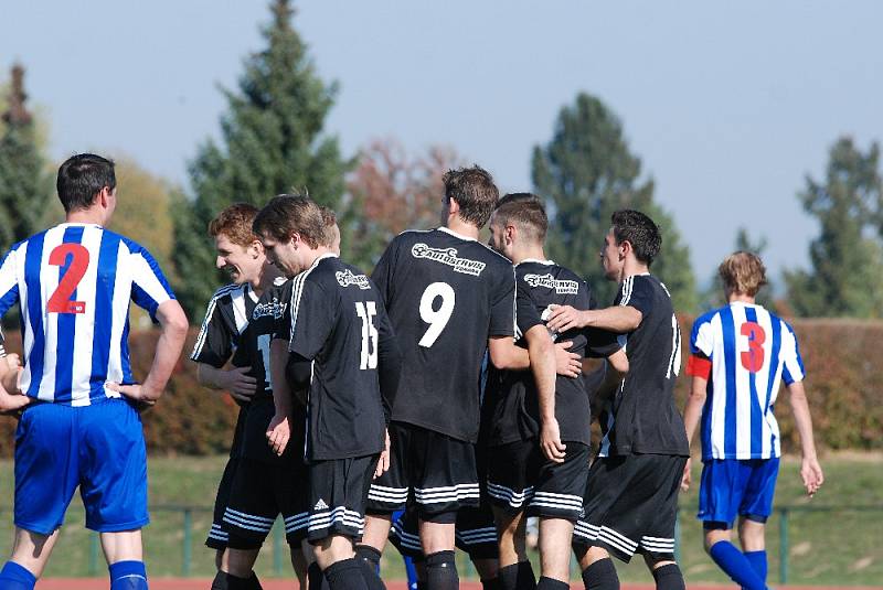 Krajský přebor fotbalistů: Jičín - Hořice.