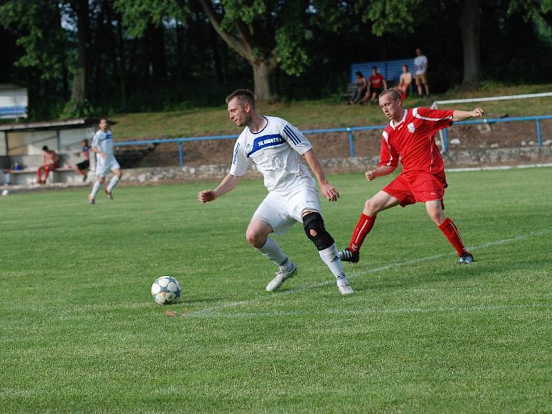 Utkání SK Sobotka - FC Nový Hradec Králové.