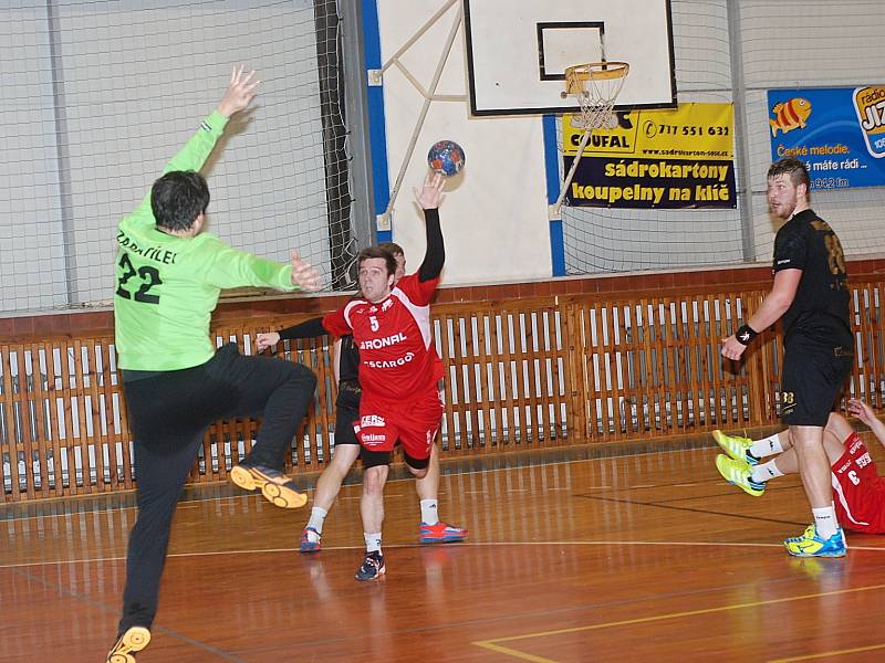 Utkání HBC Ronal Jičín – Handball KP Brno.