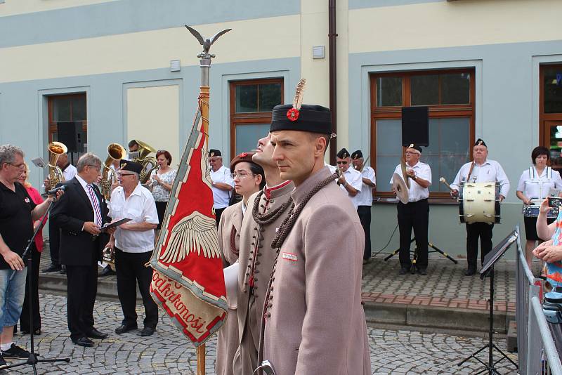 Přivítání Masaryka v Hořicích.