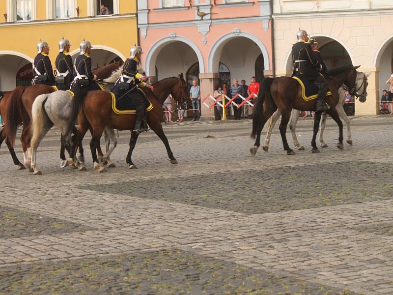 Připomínka bitvy roku 1866 v Jičíně.