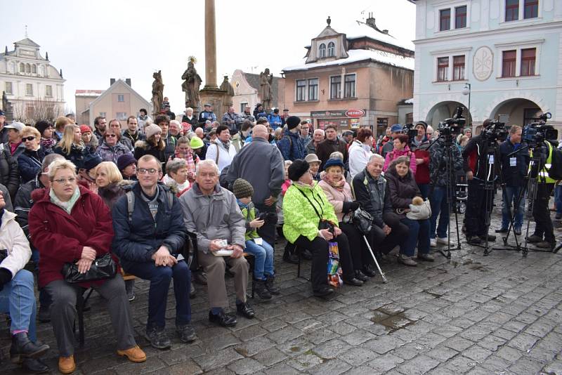 Prezident Miloš Zeman v Nové Pace.