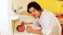 MARKÉTA FRÝBOVÁ se narodila 21. února s váhou 3,4 kg a mírou 50 cm mamince Zdeňce Frýbové. Odvezla si ji domů do Veselské Lhoty.  