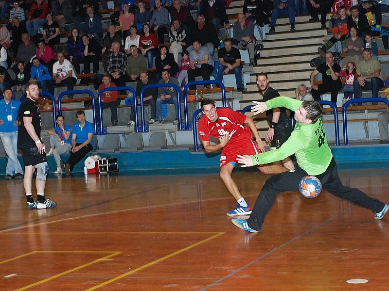 Utkání HBC Ronal Jičín – Handball KP Brno.
