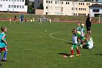 Fotbalový turnaj mateřských škol na jičínském stadionu.