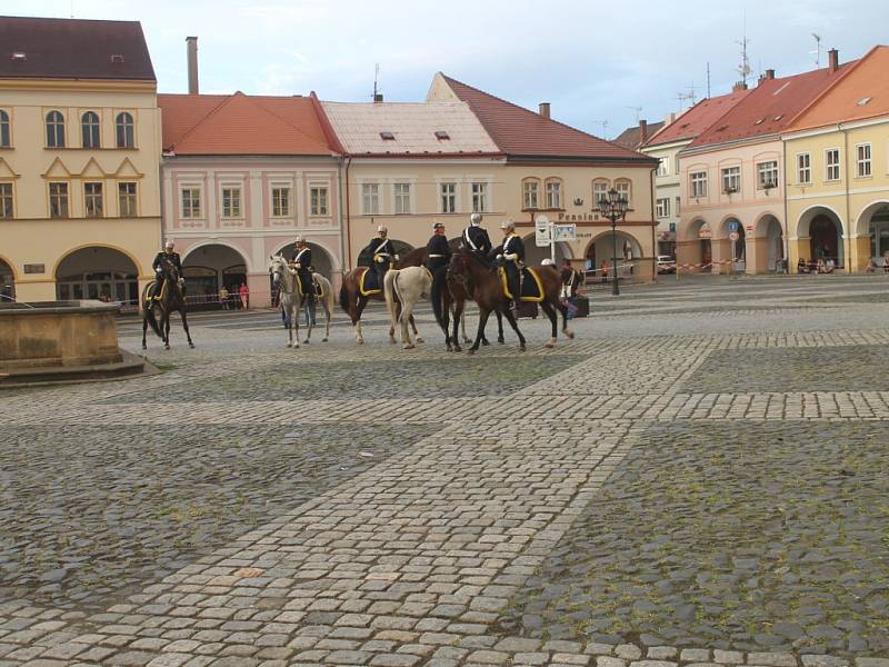 Připomínka bitvy roku 1866 v Jičíně.