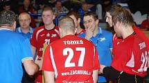 Utkání HBC Ronal Jičín – Handball KP Brno.