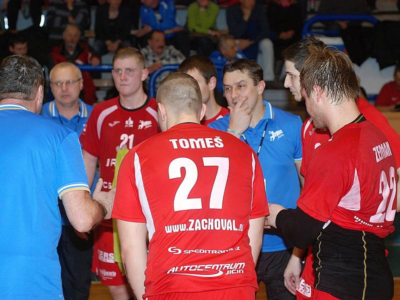 Utkání HBC Ronal Jičín – Handball KP Brno.