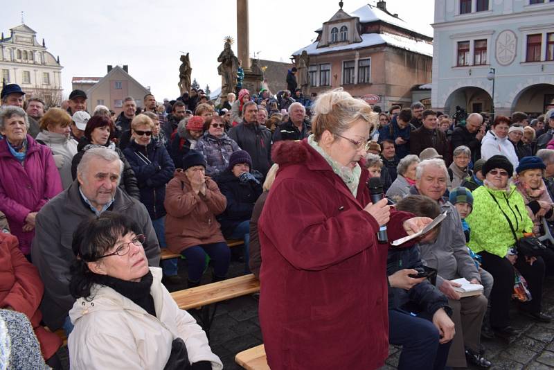 Prezident Miloš Zeman v Nové Pace.