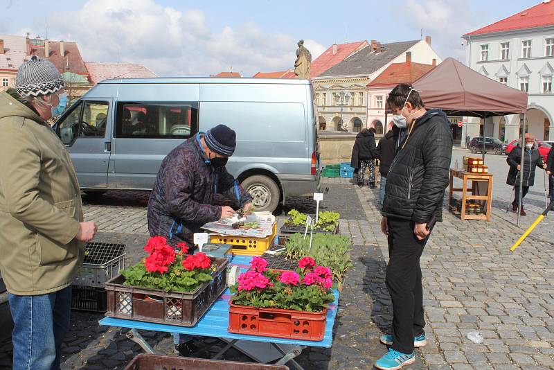 Farmářské trhy v Jičíně s nesmělým nástupem