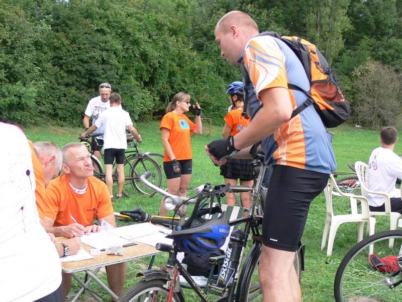 Start závodu Tour de Bière v Jičíně.