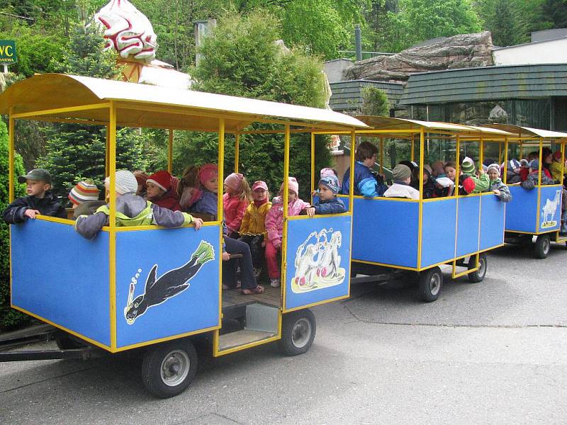 Z výletu dětí ostruženské mateřinky do liberecké ZOO.