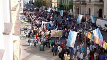 Zahajovací průvod festivalu Jičín - město pohádky.