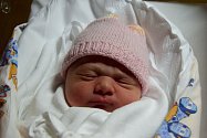 Ester Nalezencová přišla na svět 6. listopadu s mírou 50 cma váhou 3,68 kg. Z narození první dcerky se radují Eliška Današová a Lukáš Nalezenec z Bělé u Pecky.