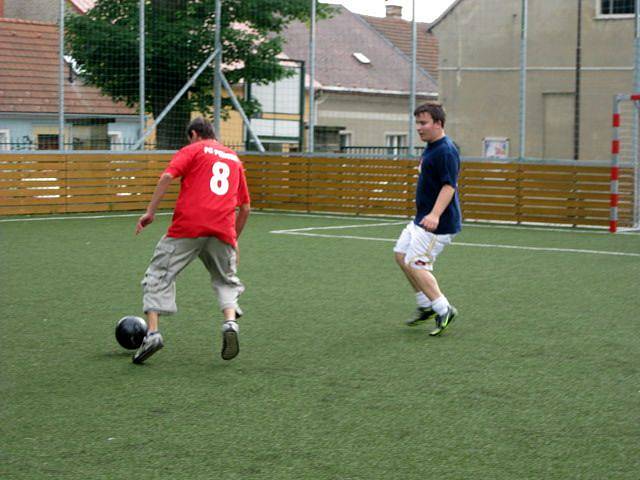 Fotbal hořických radních s klubem Pohoda.