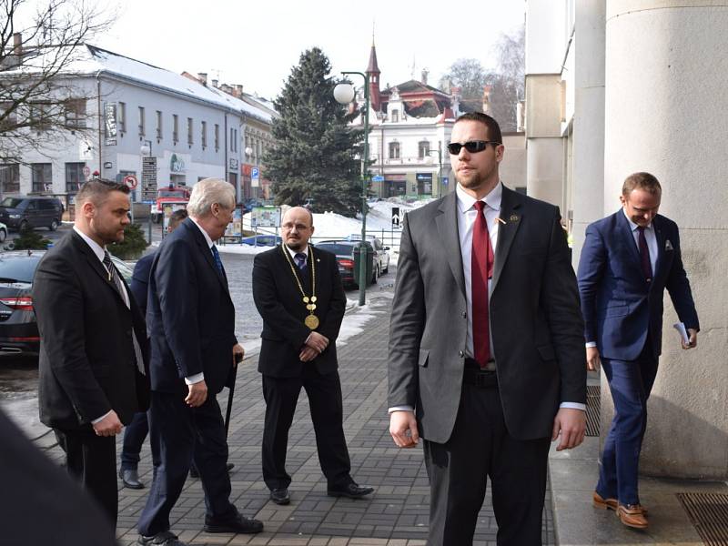 Prezident Miloš Zeman v Nové Pace.