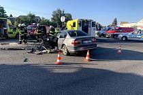 Nehoda tří osobních automobilů dvě hodiny blokovala provoz u Sobotky.