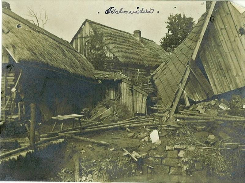 Třebovětice postihla roku 1909 velká povodeň.
