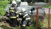 Autonehoda v Chomuticích.