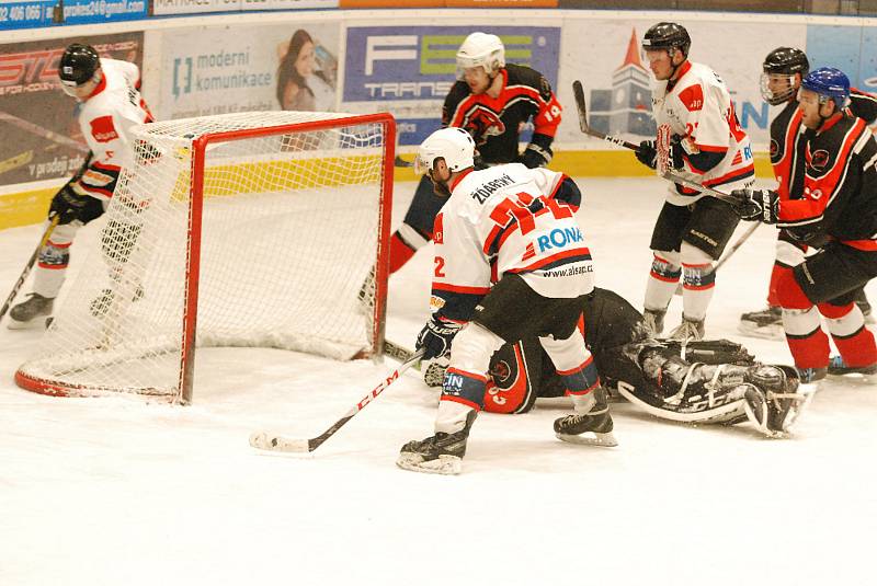 Krajská hokejová liga: Jičín - Česká Lípa.