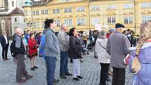 Demonstranti požadovali demisi Benešové a odchod Babiše.