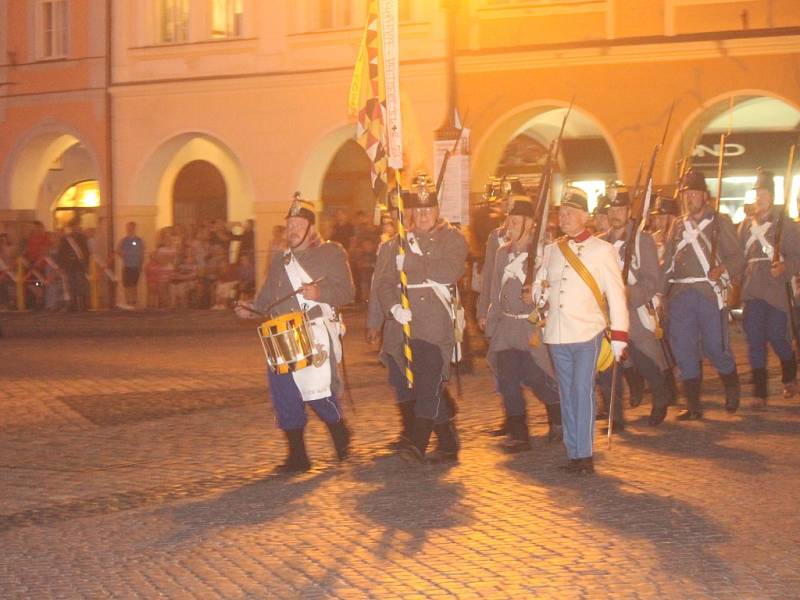 Připomínka bitvy roku 1866 v Jičíně.