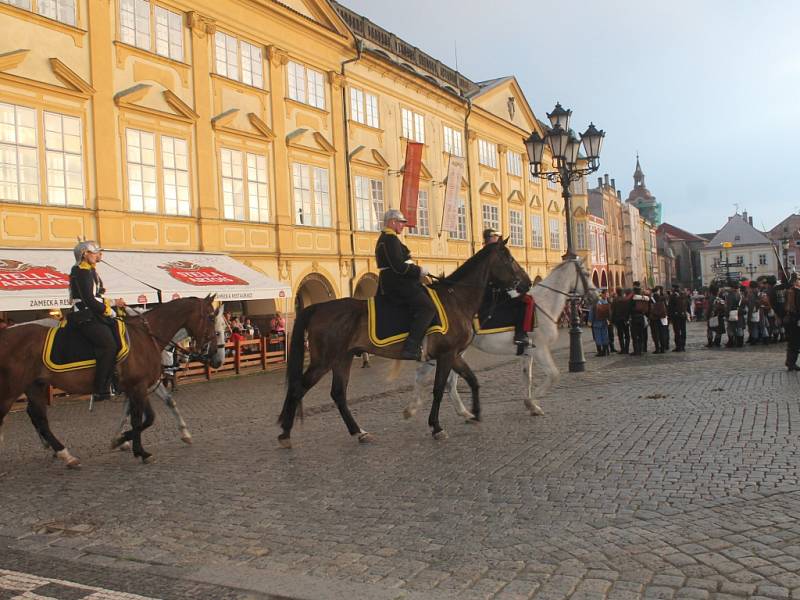 Připomínka bitvy roku 1866 v Jičíně.