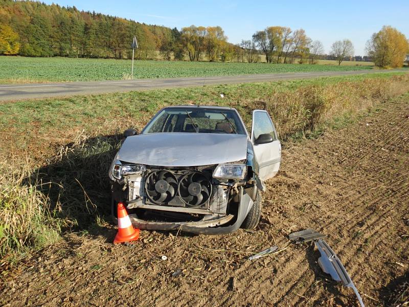 Nehoda citroënu na Bělohradsku.