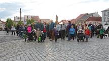 Demonstranti požadovali demisi Benešové a odchod Babiše.