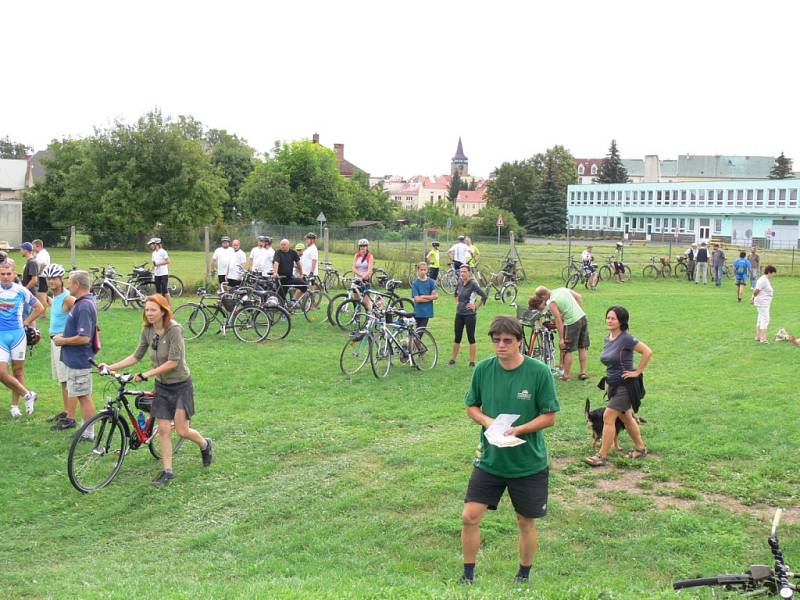 Start závodu Tour de Bière v Jičíně.