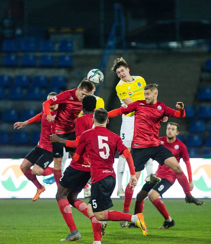 Fotbalové utkání mezi FC Vysočina Jihlava a MFK Vyškov.