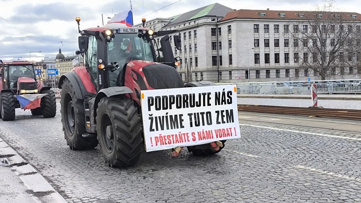 Protest zemědělců. Ilustrační foto.