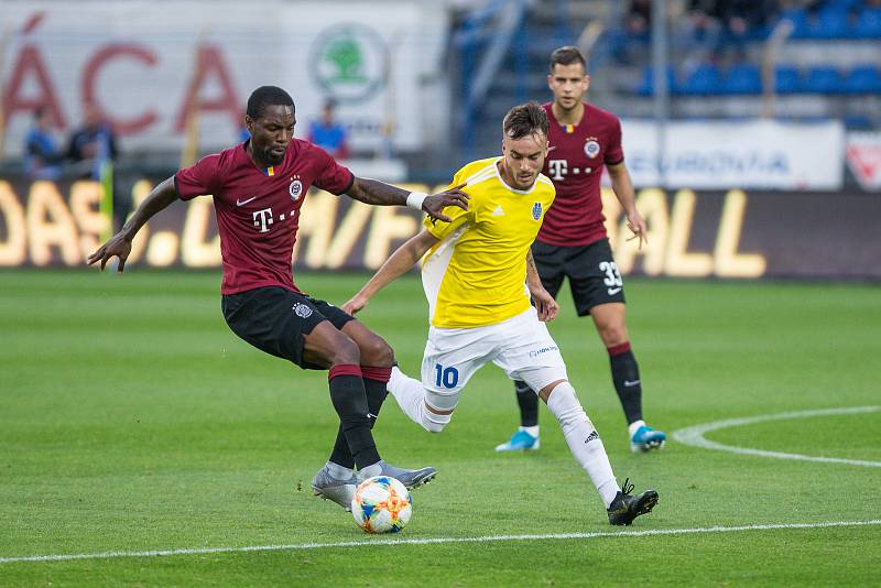 Fotbalové utkání třetího kola MOL Cupu mezi FC Vysočina Jihlava a AC Sparta Praha.